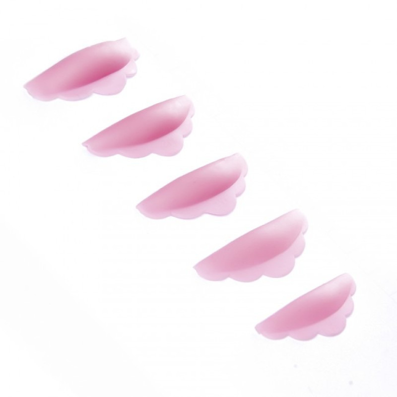 Eyelash curlers LASH SECRET pink / set of 5 pairs (S,M,L,M1,M2) PER PACKAGE