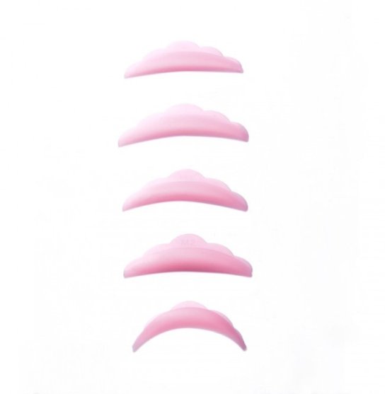 Eyelash curlers LASH SECRET pink / set of 5 pairs (S,M,L,M1,M2) PER PACKAGE