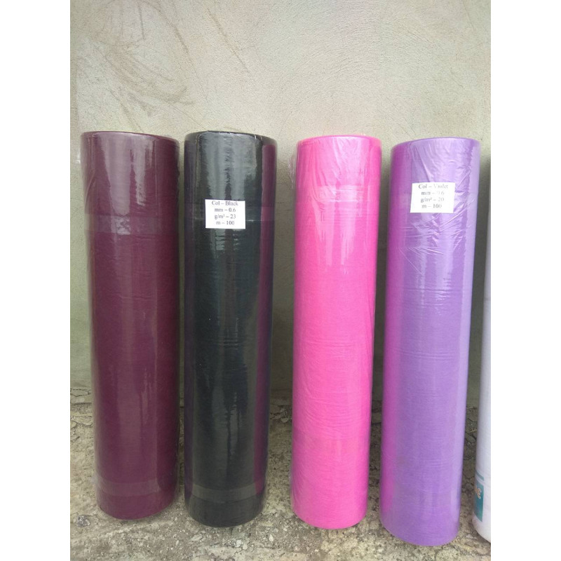 Disposable sheet in a roll 100 m 19 g/sq.m / Medium / purple, 60 cm