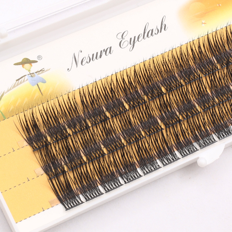 Kępki rzęs Nesura - Szerokie 42D | 0,05 skręt C | 8 mm