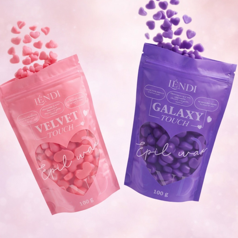 Воск для депиляции профессиональный Lendi - Galaxy Touch, 100 г (фиолетовый)