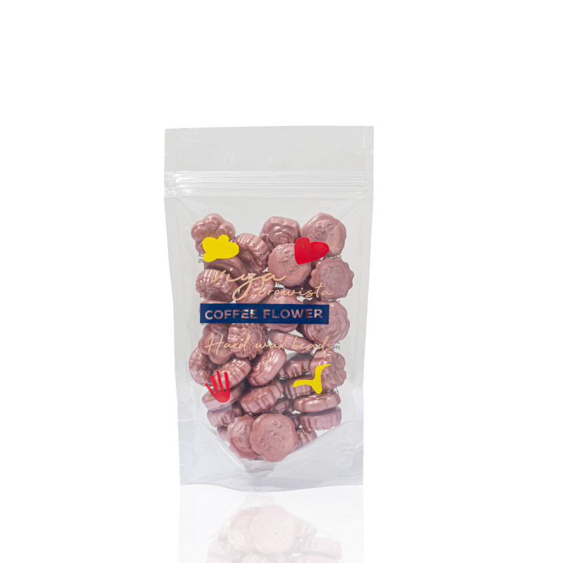 Wosk do depilacji Viya - Browista COFFEE FLOWER (brązowe kwiaty), 100 g
