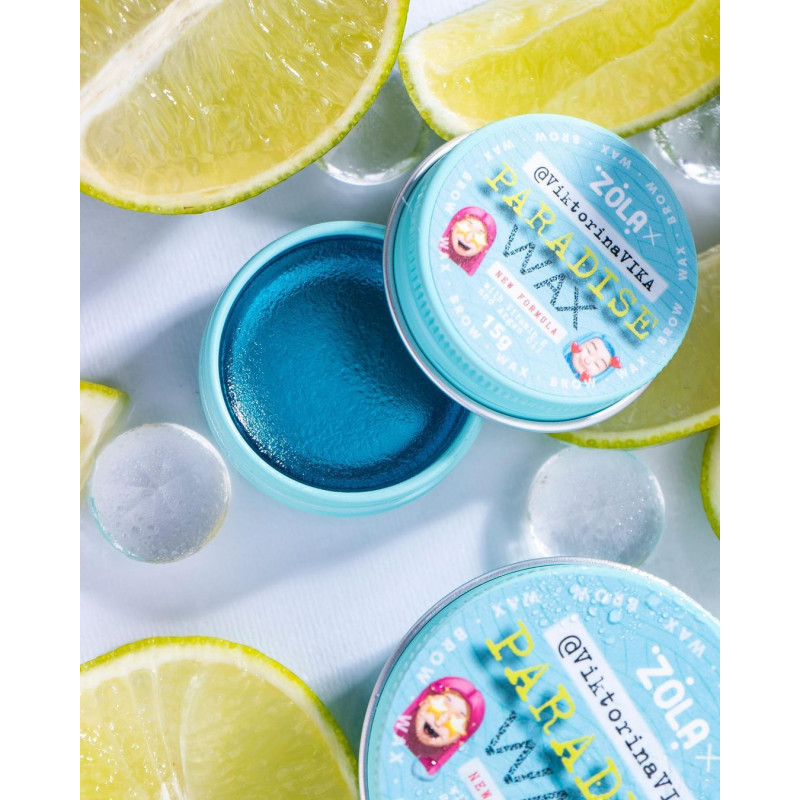 Віск для фіксації брів Paradise Wax ZOLA x Viktorina Vika - КРУГЛА баночка, 15 гр