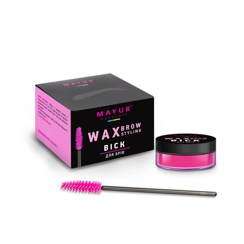 Віск для фіксації брів з аргановою олією Mayur WAX Brow Styling, 10 мл