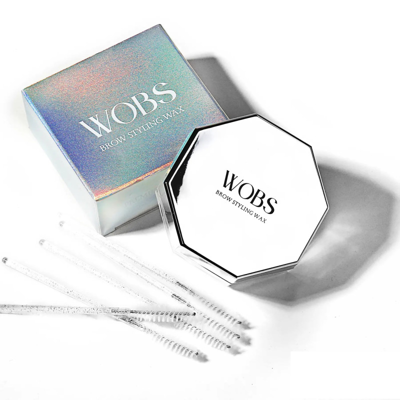 Віск для укладання та фіксації брів WoBs Brow Styling Wax / прозорий, 30 гр