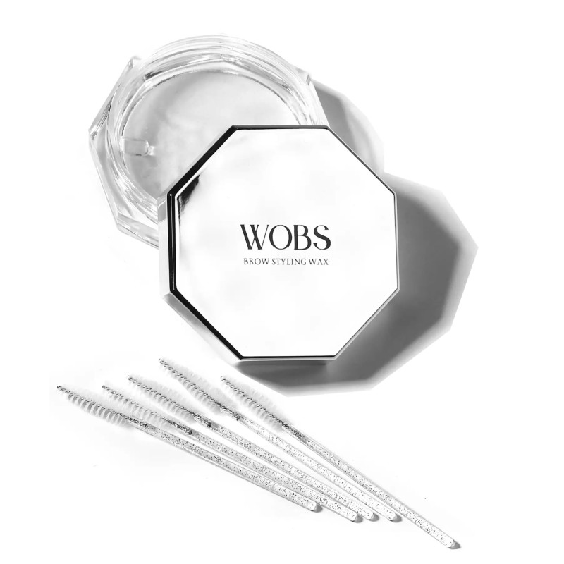 Віск для укладання та фіксації брів WoBs Brow Styling Wax / прозорий, 30 гр