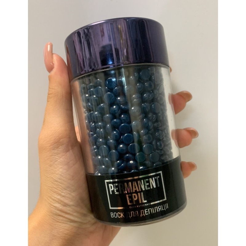 Wax granulated for eyebrows Permanent lash&brow EMERALD / transparent jar, 110 g