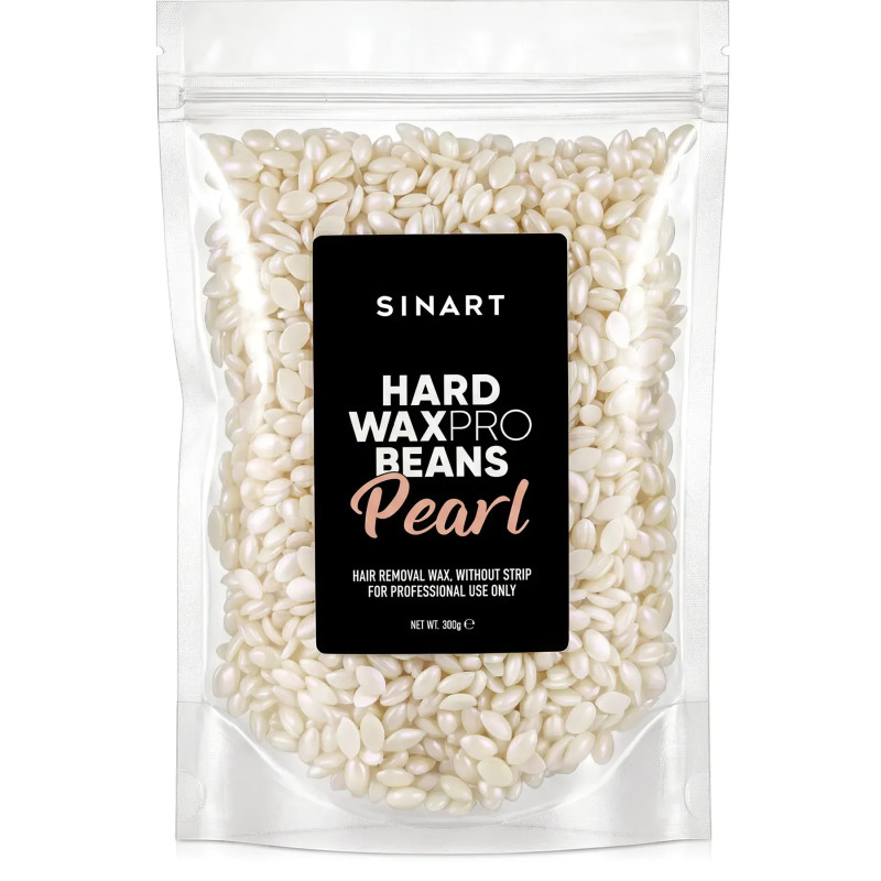 Sinart HARD WAXPRO BEANS Wosk granulowany do depilacji - PERŁA (Biały), 300 g