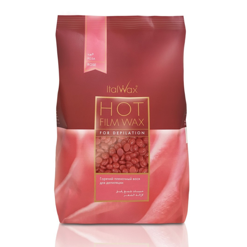 Wosk filmowy w granulkach do depilacji ItalWax / Rose (Wine), 1 kg