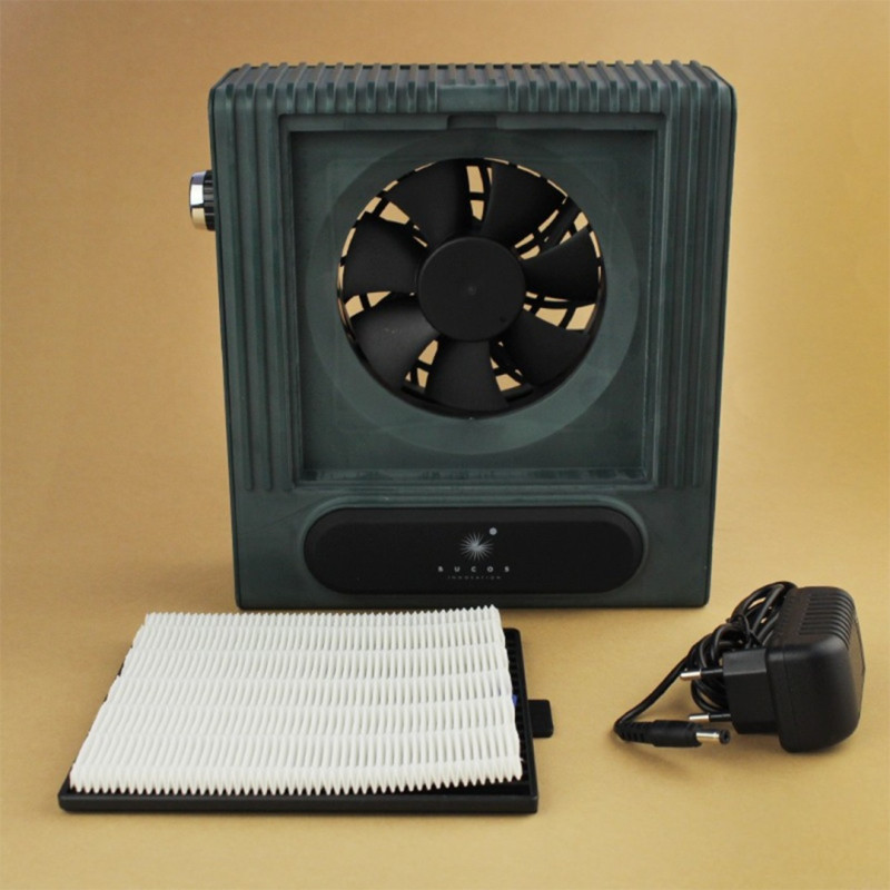 Kaptur do manicure z filtrem HEPA BUCOS Cyclone V1 100W / zielony