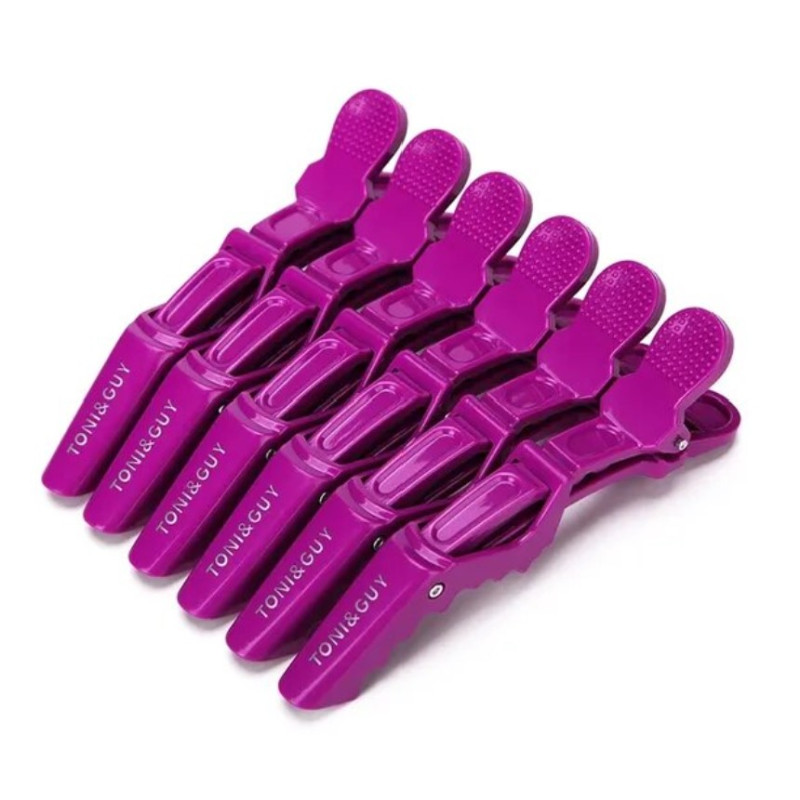 Toni&Guy klips do włosów w kształcie krokodyla / fioletowy, 1 szt.