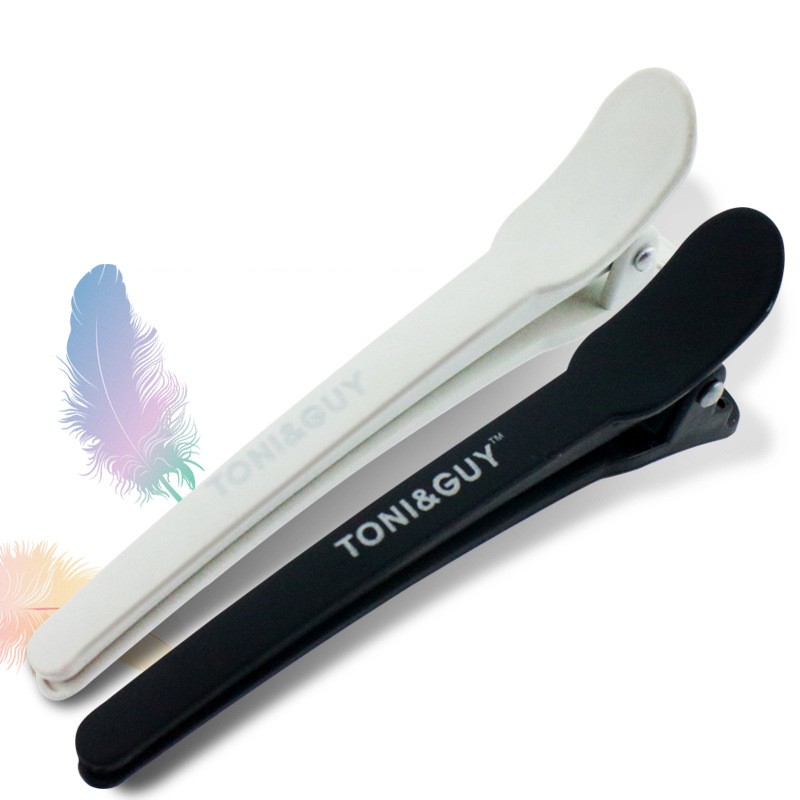 Затискачі для волосся Toni&Guy / червоний тонкий, 1 шт