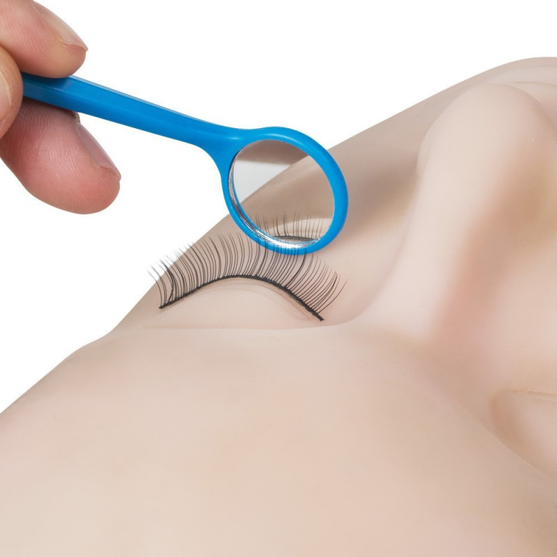Eyelash extension mirror plastic / yellow
