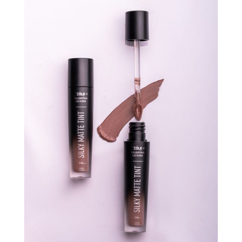 ZOLA x Valentina Lelyukh Liquid Eyeshadow - Silky Matte Tint - 07 Smoky Orchid