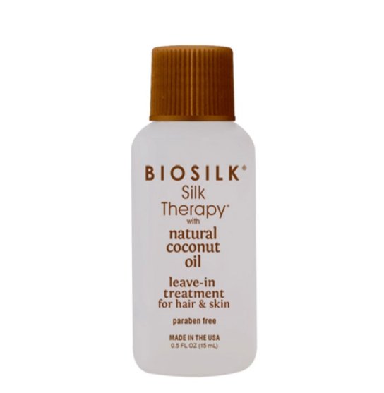 Jedwab w Płynie z Olejem Kokosowym BIOSILK / Kuracja Jedwabna z Olejkiem Kokosowym bez spłukiwania, 15 ml