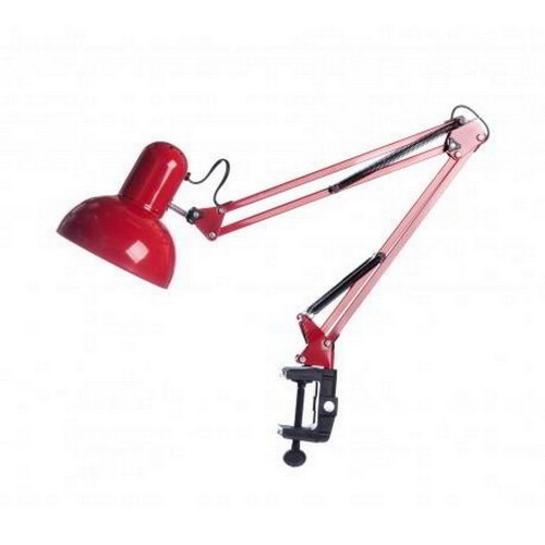 Desk lamp 800B (E27) with a clip red
