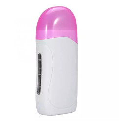 Cartridge wax melter for depilation for 1 cassette / white with pink lid
