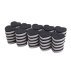 Manicure buff mini jednorazowy SERCE (35*42*11 mm) - czarny, 1 szt.