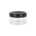 Jar with lid for storage, 1 pc - black lid - 20 g