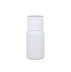 Liquid bottle, cosmetic container - white with white lid, 10 ml