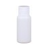 Liquid bottle, cosmetic container - white with a white cap, 20 ml