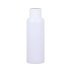 Liquid bottle, cosmetic container - white with a white lid, 50 ml