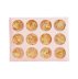 Crinkled foil for nail design 12 pcs / No. 01 gold