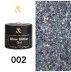 Гель гліттер для дизайну нігтів F.O.X/Glow Glitter Gel/002, 5 мл (баночка)