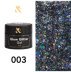 Brokatowy żel do stylizacji paznokci F.O.X / Glow Glitter Gel / 003, 5 ml (słoiczek)