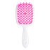 Szczotka do włosów Hair Brush - biała rączka z malinowym środkiem | w pudełku |