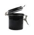 Lash glue storage container plastic with a latch / black