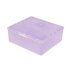 Rectangular plastic container ONE compartment / purple