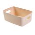 Storage basket with handles - beige large