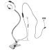 Mała metalowa lampa pierścieniowa, na spinaczu / LAMPA LED USB / srebrna