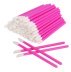 MACROBRUSHES applicators for eyebrows, eyelashes, lips - raspberry, 50 pcs/pack