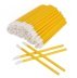 MACROBRUSHES applicators for eyebrows, eyelashes, lips - yellow, 50 pcs/pack