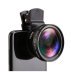 Макрооб'єктив для телефону ширококутний + макрооб'єктив 0.45X Phone Lens / чорний