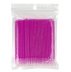 Microbrushes in a bag of 100 pcs / raspberry glitter