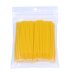 Microbrushes in a bag 100pcs / yellow