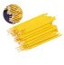 Microbrushes in a bag, environmentally friendly, biodegradable "Eco" 100 pcs / yellow dotted