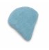 Mini Velour Makeup Sponge, Triangular, blue