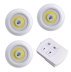 Set of portable battery-powered lamps with remote control / LED light with Remote Control / 3 pcs + remote control
