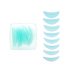 Set of eyelash lamination rollers 8 pairs (S, M, L, XL, S1, M1, L1, XL1) - turquoise in a box