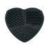 Silicone cleaner for brushes “heart” / black