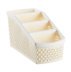 Organizer for storing brushes and cosmetics for 4 compartments / milk (narrow small)
