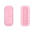 Glue Palette 6 Holes Rectangular - Pink