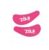 Reusable silicone eye patches ZOLA (1 pair) / raspberry