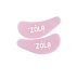 Reusable silicone eye patches ZOLA (1 pair) / pink