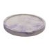 Stand planter flat round medium 10.5 cm / purple marble