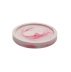 Stand planter flat round small / pink marble